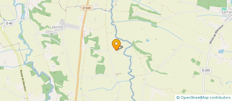 localisation de l'entreprise CARRERE CHARPENTE  MAUVEZIN