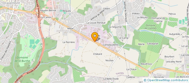 localisation de l'entreprise CARRERE COMMERCE  TRESSES