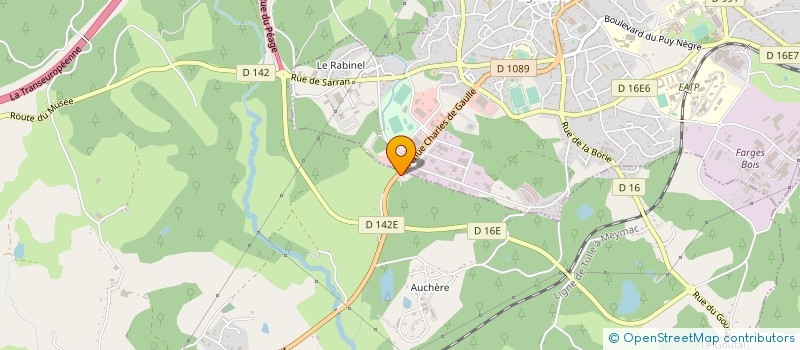 localisation de l'entreprise CARRERE ESPACE MATERIELS à EGLETONS