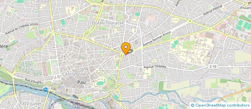 localisation de l'entreprise CARRERE & LABORIE, SOCIETE CIVILE PROFESSIONNELLE TITULAIRE D'UN OFFICE DE COMMISSAIRES PRISEURS à PAU