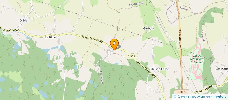 localisation de l'entreprise CARRES  CHAMPIER