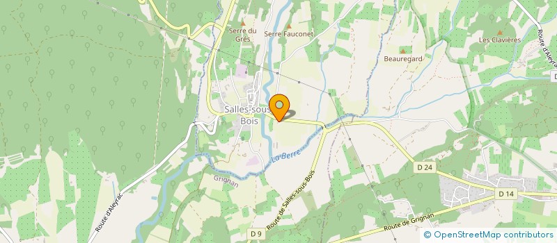 localisation de l'entreprise CARRESS  SALLES-SOUS-BOIS