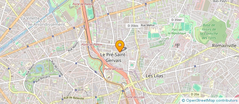 localisation de l'entreprise CARRET CHAUFFAGE PLOMBERIE à LE PRE-SAINT-GERVAIS