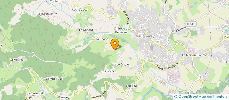 localisation de l'entreprise CARRET SERVICES  VAUGNERAY