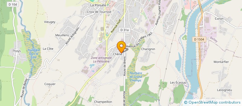 localisation de l'entreprise CARRETERO INVEST à BELLEY