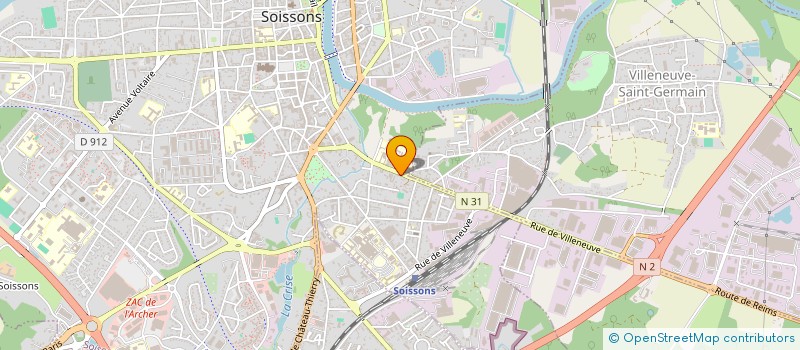 localisation de l'entreprise CARRETTE ANDY à SOISSONS