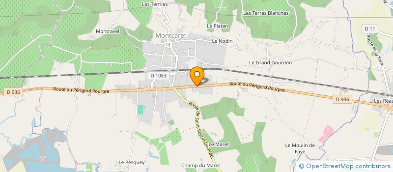 localisation de l'entreprise CARRETUS à MONTCARET