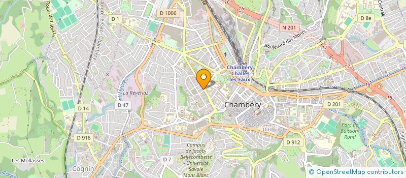 localisation de l'entreprise CARREZ & ASSOCIES à CHAMBERY