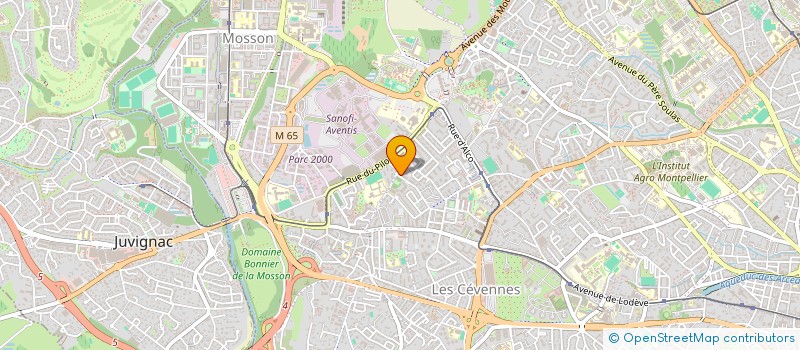 localisation de l'entreprise CARRI SUD à MONTPELLIER