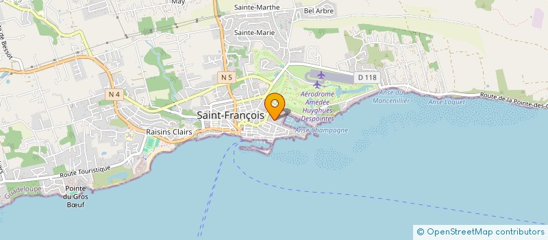 localisation de l'entreprise CARRIBEAN TRADING & SERVICES  SAINT-FRANCOIS