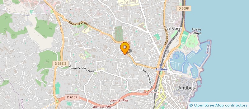 localisation de l'entreprise CARRIC à ANTIBES