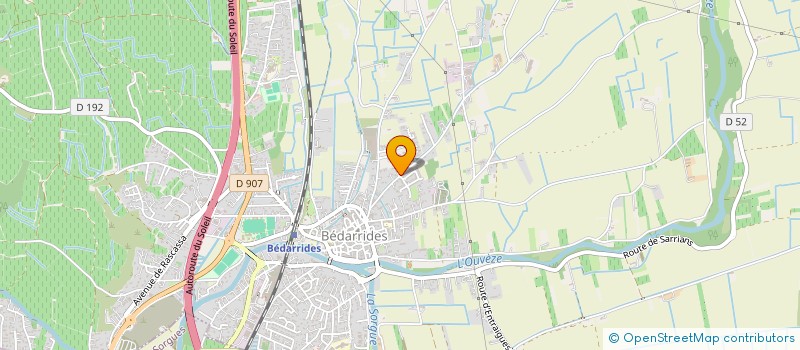 localisation de l'entreprise CARRIE ET CTS  BEDARRIDES