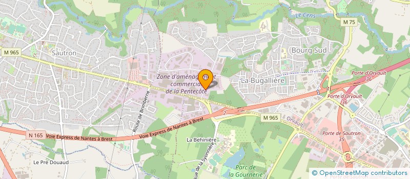 localisation de l'entreprise CARRIER IN DEVELOPPEMENT à ORVAULT