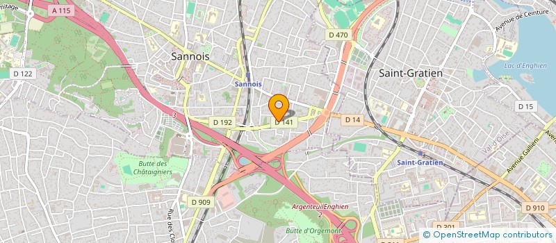 localisation de l'entreprise CARRIERE  SANNOIS