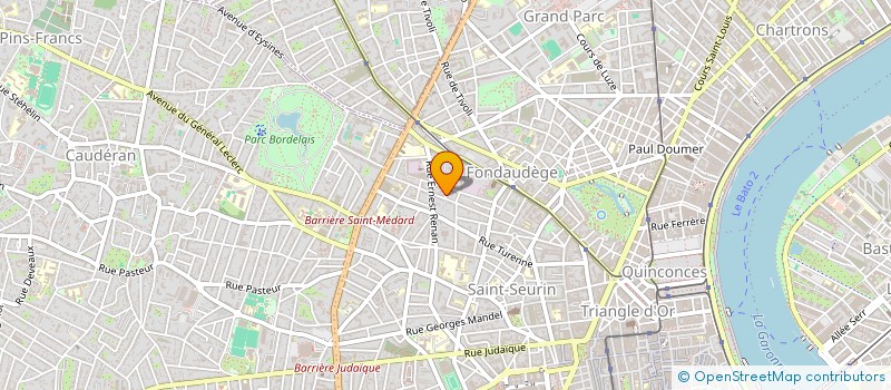 localisation de l'entreprise CARRIERE & ASSOCIES à BORDEAUX