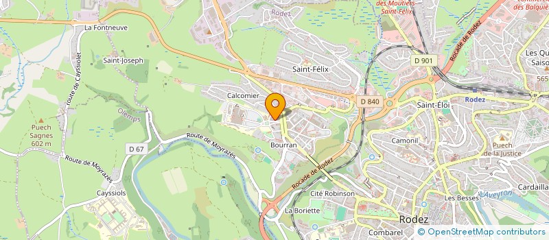 localisation de l'entreprise CARRIERE CONSTRUCTIONS  RODEZ