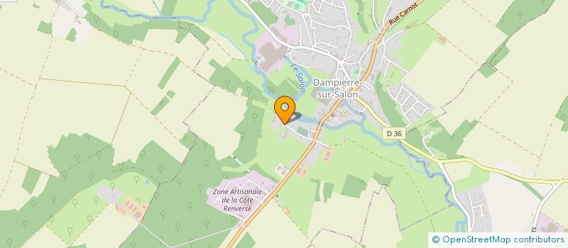 localisation de l'entreprise CARRIERE DE DAMPIERRE à DAMPIERRE-SUR-SALON