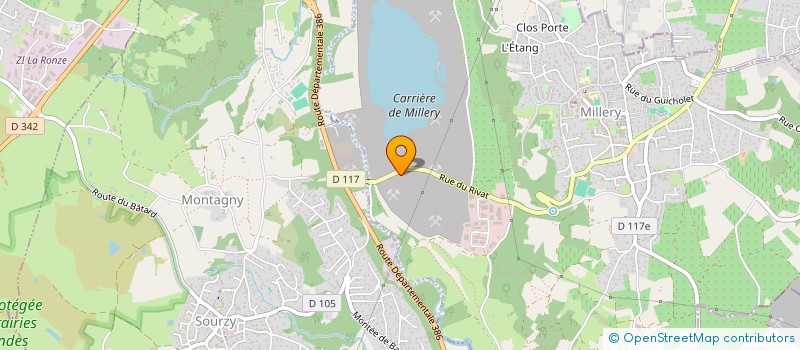 localisation de l'entreprise CARRIERE DE JOUX  BRIGNAIS