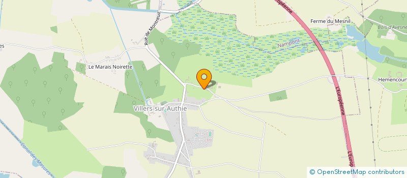 localisation de l'entreprise CARRIERE DE L'AUTHIE  VILLERS-SUR-AUTHIE