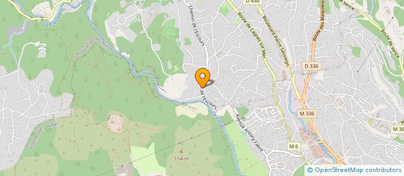 localisation de l'entreprise CARRIERE DE MONTMUILLE  LA COLLE-SUR-LOUP