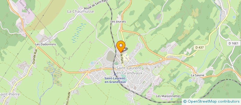 localisation de l'entreprise CARRIERE DES FRATTES ET TRAVAUX PUBLICS à SAINT-LAURENT-EN-GRANDVAUX