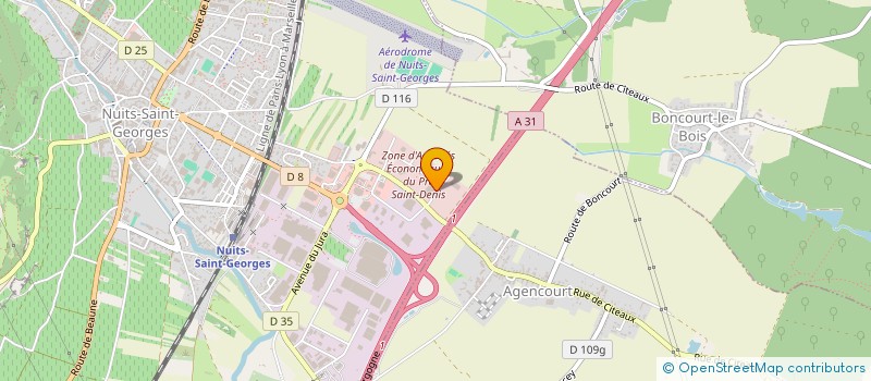 localisation de l'entreprise CARRIERE DISTRIBUTION  NUITS-SAINT-GEORGES