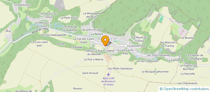 localisation de l'entreprise CARRIERE DU CLOCHER  BONNEUIL-EN-VALOIS