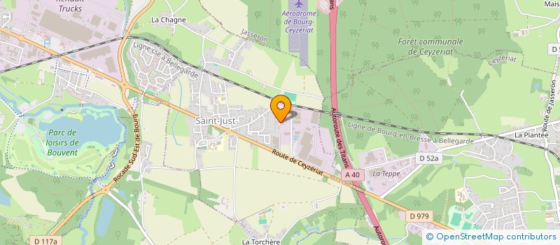 localisation de l'entreprise CARRIERE ENERGIES  SAINT-JUST