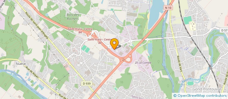 localisation de l'entreprise CARRIERE PISCINES EVOLUTION à SAINT-YRIEIX-SUR-CHARENTE