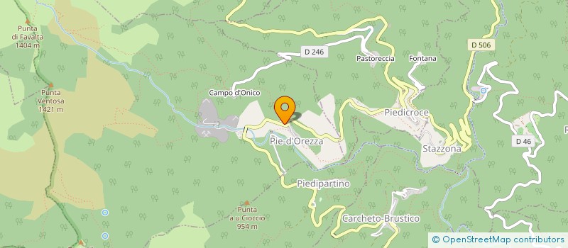 localisation de l'entreprise CARRIERE SAN PEDRONE à PIEDICROCE
