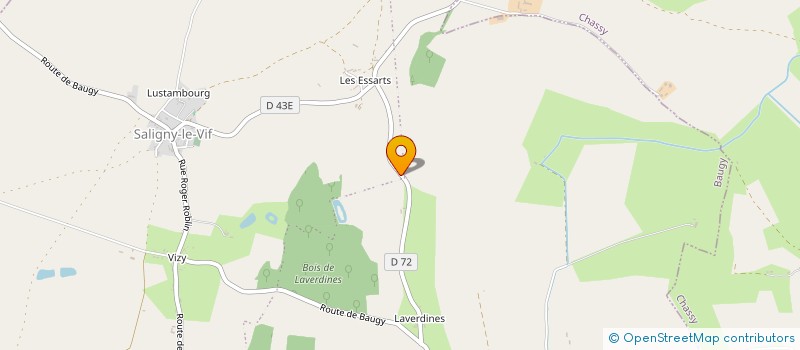 localisation de l'entreprise CARRIERES AGREGATS DU CENTRE  CHASSY