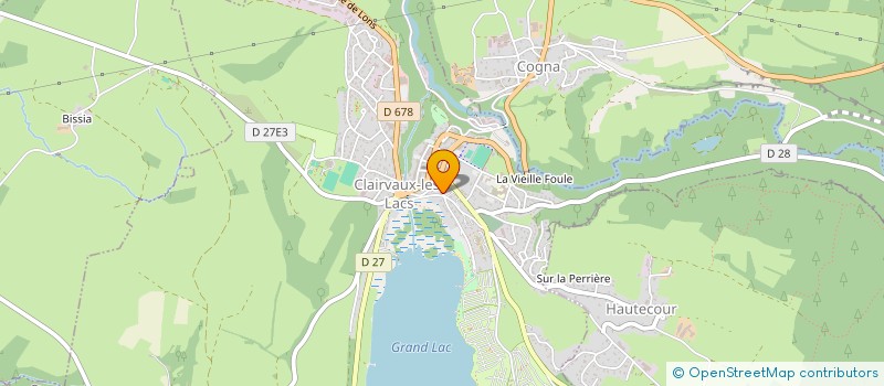 localisation de l'entreprise CARRIERES BAILLY SARL à CLAIRVAUX-LES-LACS
