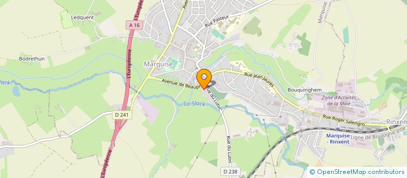 localisation de l'entreprise CARRIERES BASSIN MARQUISE ETUDE EAU  MARQUISE