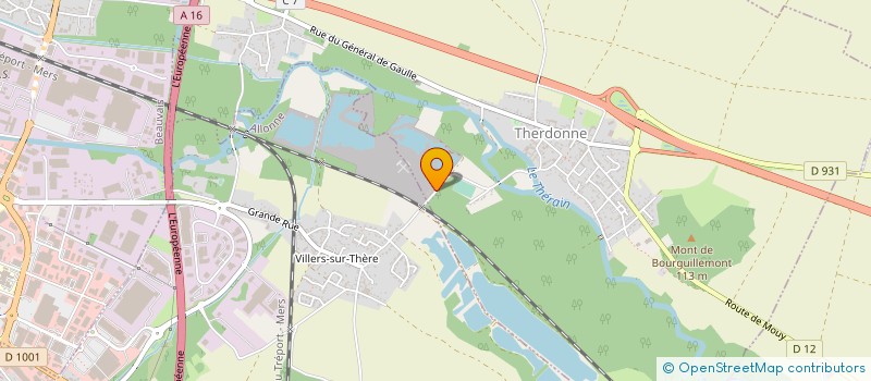 localisation de l'entreprise CARRIERES CHOUVET  THERDONNE