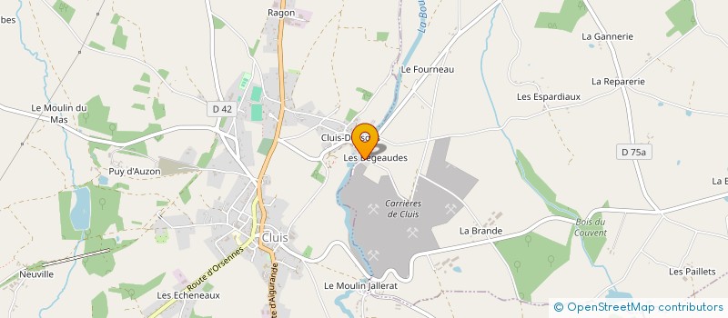 localisation de l'entreprise CARRIERES DE CLUIS à MOUHERS