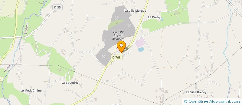 localisation de l'entreprise CARRIERES DE GUITTERNEL à BREHAND