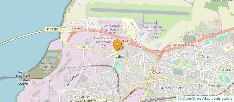 localisation de l'entreprise CARRIERES DE L'ATLANTIQUE à LA ROCHELLE