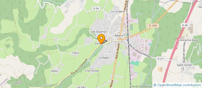 localisation de l'entreprise CARRIERES DE LA CHAMBOTTE à ANNECY