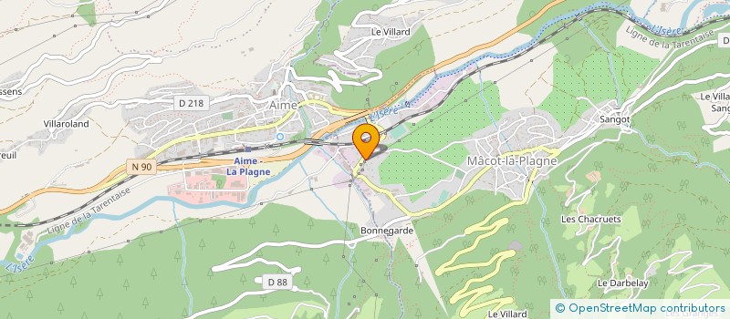 localisation de l'entreprise CARRIERES DE LA PLAGNE à LA PLAGNE TARENTAISE