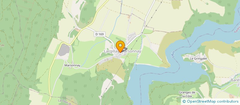 localisation de l'entreprise CARRIERES DE LARGILLAY  MESNOIS
