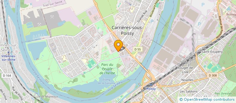 localisation de l'entreprise CARRIERES DISTRIBUTION  CARRIERES-SOUS-POISSY