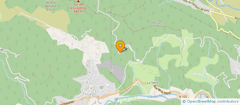 localisation de l'entreprise CARRIERES DODET à THUEYTS