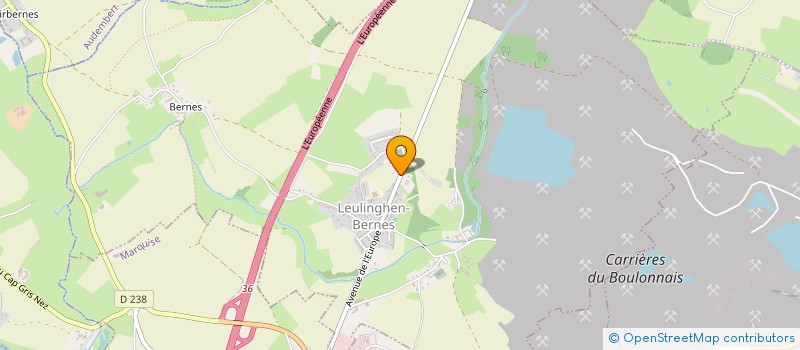 localisation de l'entreprise CARRIERES DU BASSIN DE LA SAMBRE à LEULINGHEN-BERNES