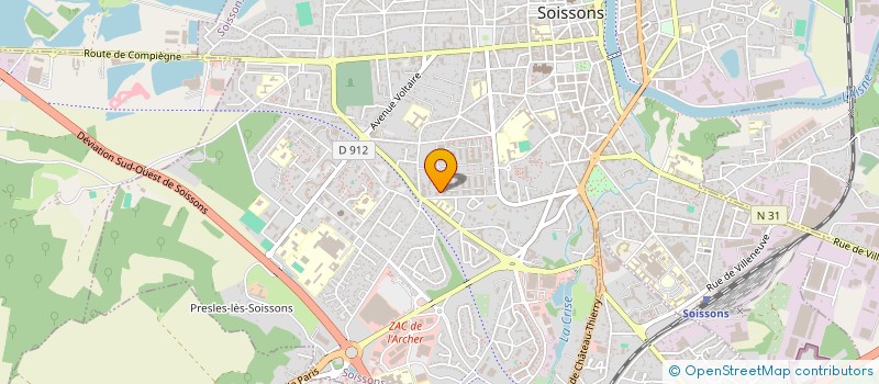 localisation de l'entreprise CARRIERES DU BOURBONNAIS à SOISSONS