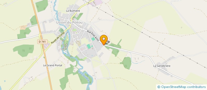 localisation de l'entreprise CARRIERES DU CONFOLENTAIS à USSON-DU-POITOU