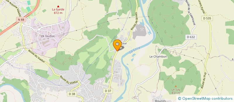 localisation de l'entreprise CARRIERES ET CONCASSAGE DU VELAY à COUBON