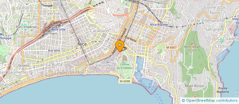 localisation de l'entreprise CARRIERES ET FORMATIONS à NICE