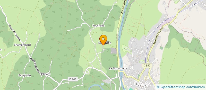 localisation de l'entreprise CARRIERES ET MARBRERIES DE LABEAUME à LABEAUME
