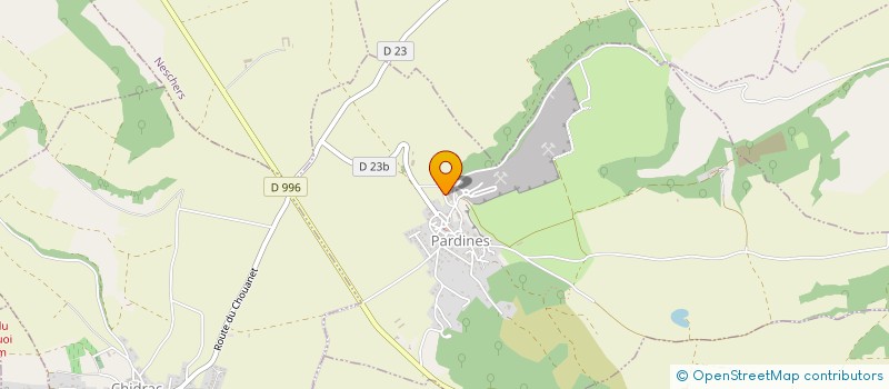 localisation de l'entreprise CARRIERES ET TRAVAUX PUBLICS DES AVEIX à PARDINES