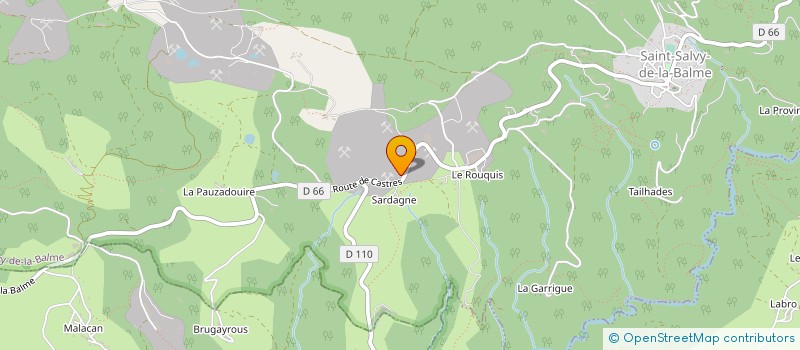localisation de l'entreprise CARRIERES PLO à SAINT-SALVY-DE-LA-BALME